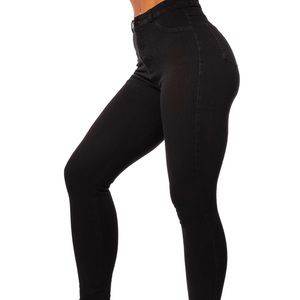 Fitjeans 360 high waisted black jeans